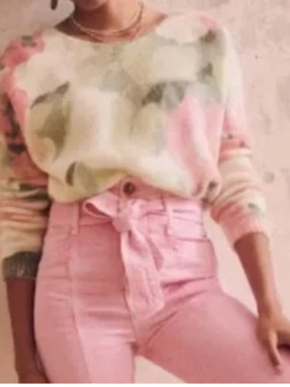 Sezane Lisette Reversible Mohair Wool Cardigan Floral Rare Print Size Small